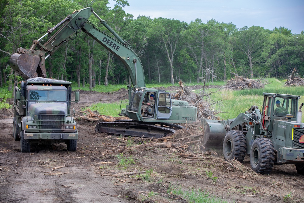 New Hampshire Army National Guard Engineer Units Assist North Dakota National Guard