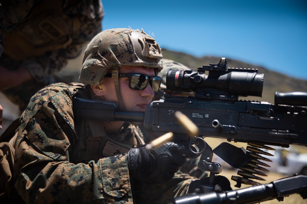 3d MLR Conducts Machine Gun Range at Marine Corps Base Hawaii