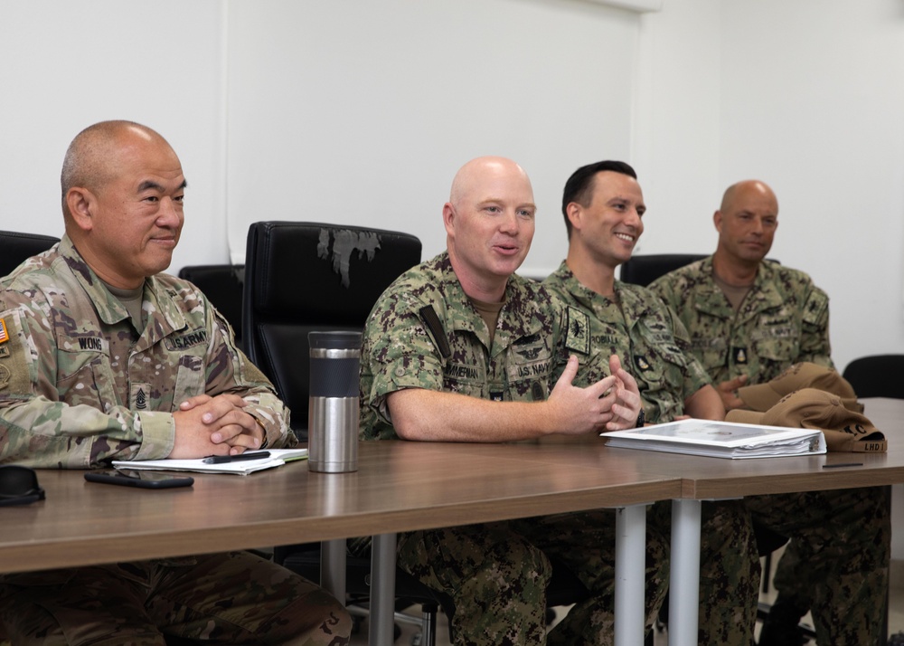 Wasp senior enlisted leaders receive tour of Royal Bahamas Defence Force base