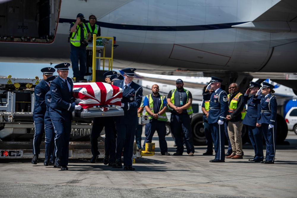 USAF Col. Ernest De Soto Dignified Arrival