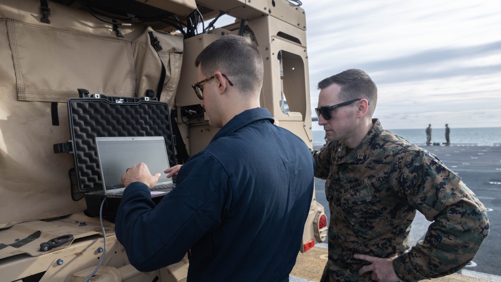 Ground Network On The Move aboard the USS America