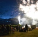 Light show above Warrior Field