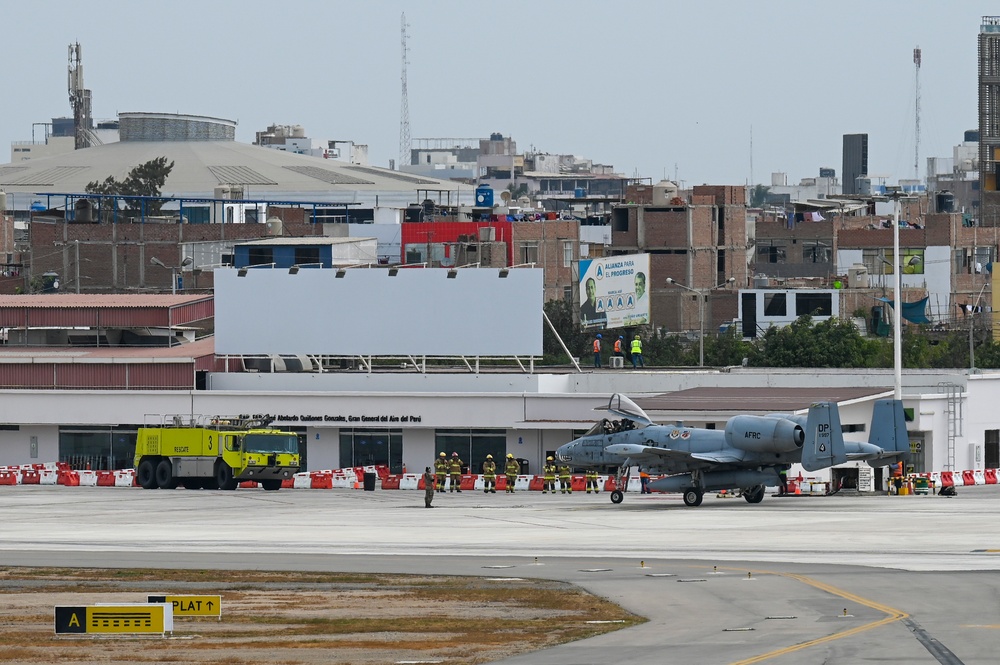 U.S. Air Force First: A-10s refuel at Chiclayo, Peru