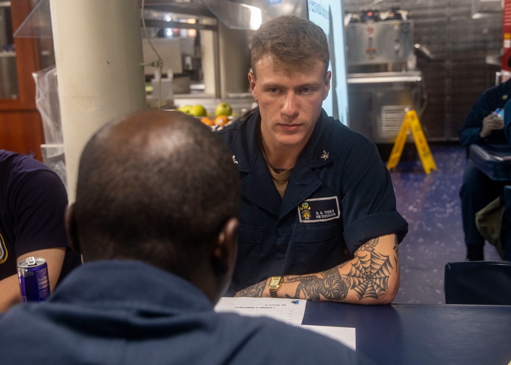 USS John Finn (DDG 113) Holds Mentorship Expo