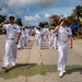 Sailors from USS John Finn March in Liberation Day Parade during Saipan Port Visit