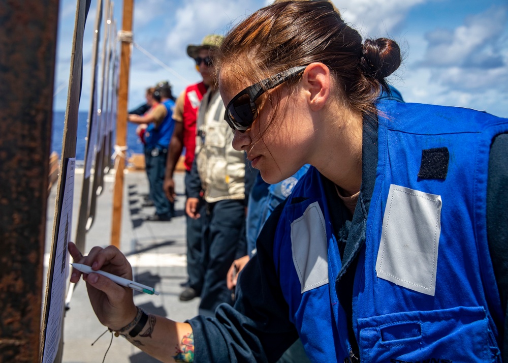 Sailors Aboard USS John Finn (DDG 113) Conduct Small-Arms Re-Qualifications