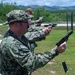 USS MANCHESTER CONDUCTS FIRE AT GUN RANGE NAVAL BASE GUAM