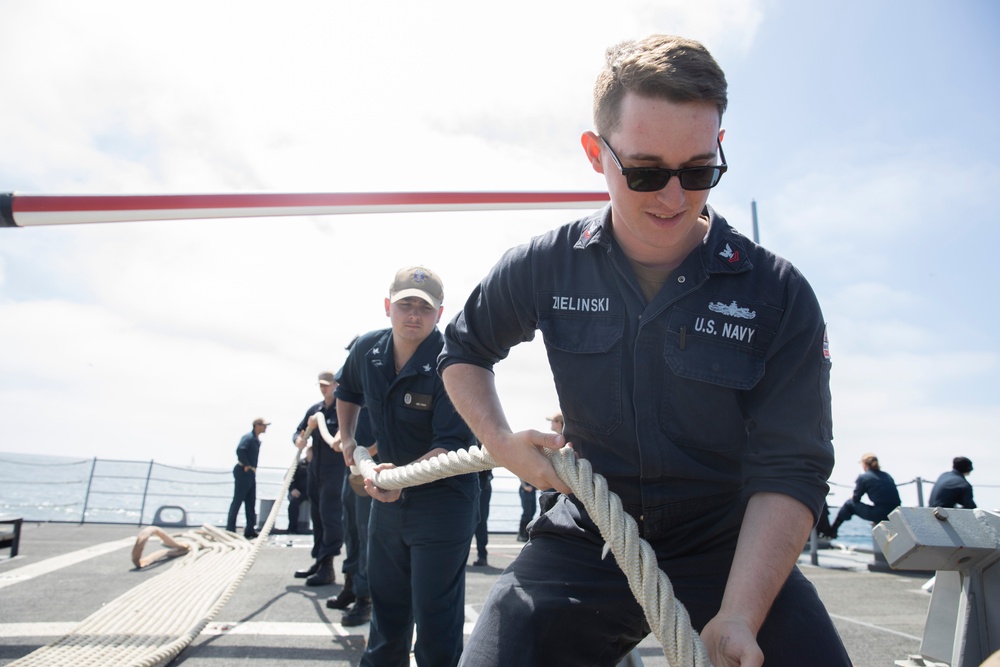 USS Princeton Conducts Sea and Anchor