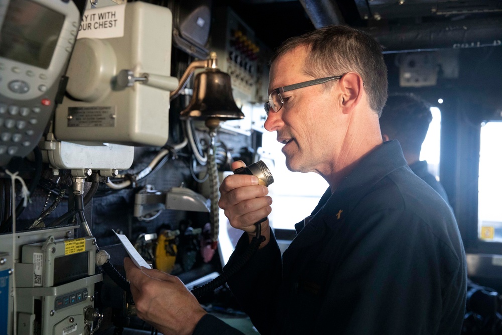 USS Princeton Sailor Leads Prayer