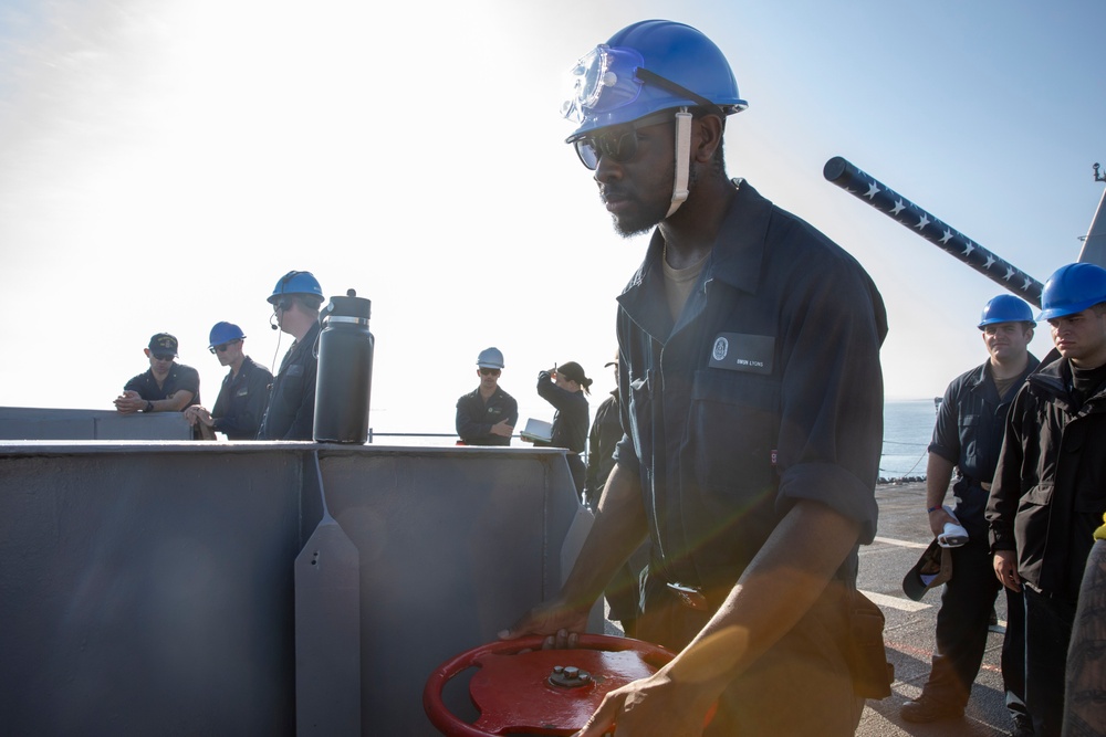 USS Princeton Conducts Sea and Anchor