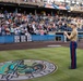 Lt. Col. Brian Cavanaugh and Marines from MARFORCOM participate in Norfolk Tides' &quot;Marine Night&quot; at Harbor Park