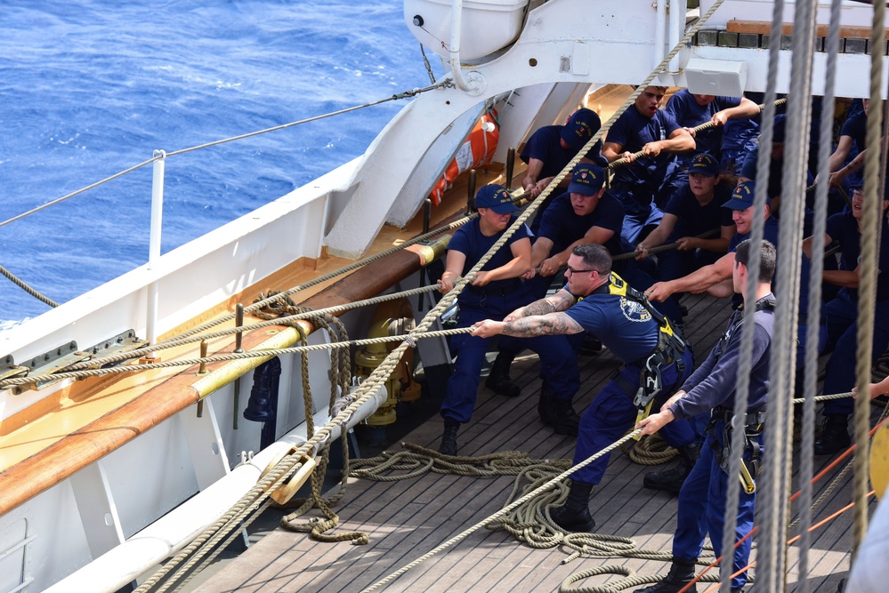 USCGC Eagle sail stations