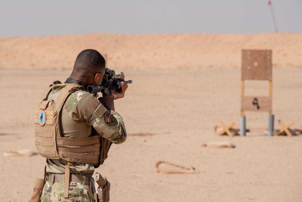 378th ESFS conduct handler training with military working dogs