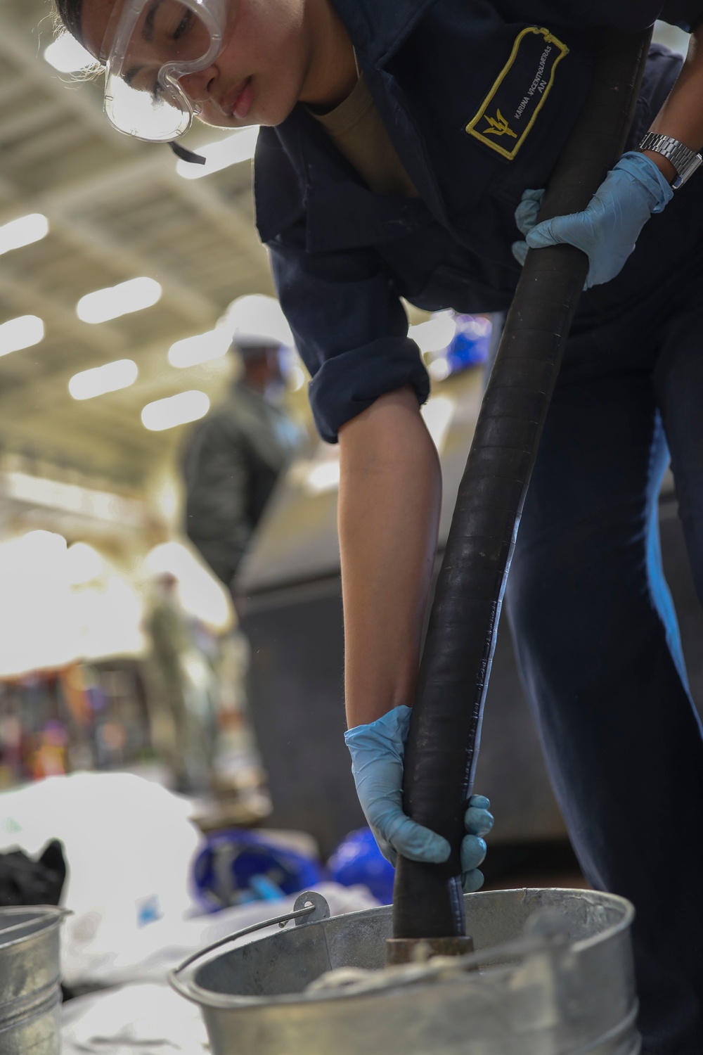 USS Tripoli Fuel Hose Maintenance