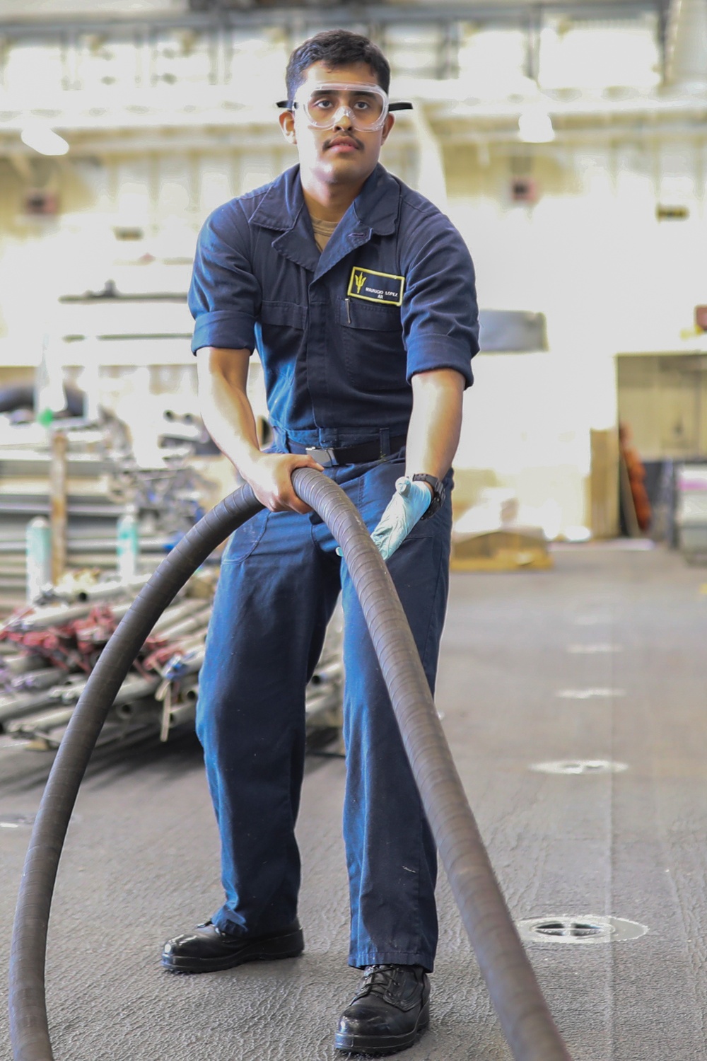 USS Tripoli Fuel Hose Maintenance