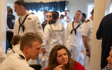 The Crew of The USS Oscar Austin DDG-79 Attends a Meet and Greet in Eastport Maine