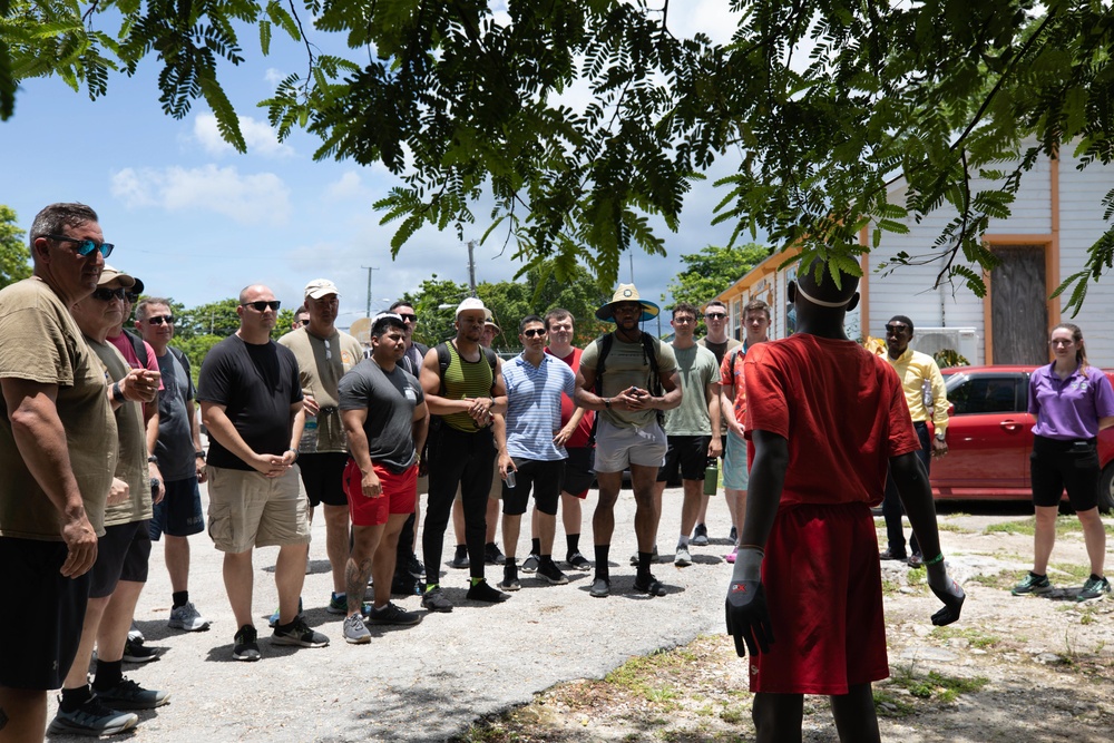 Wasp Sailors Volunteer at Simpson Penn Centre for Boys in Nassau