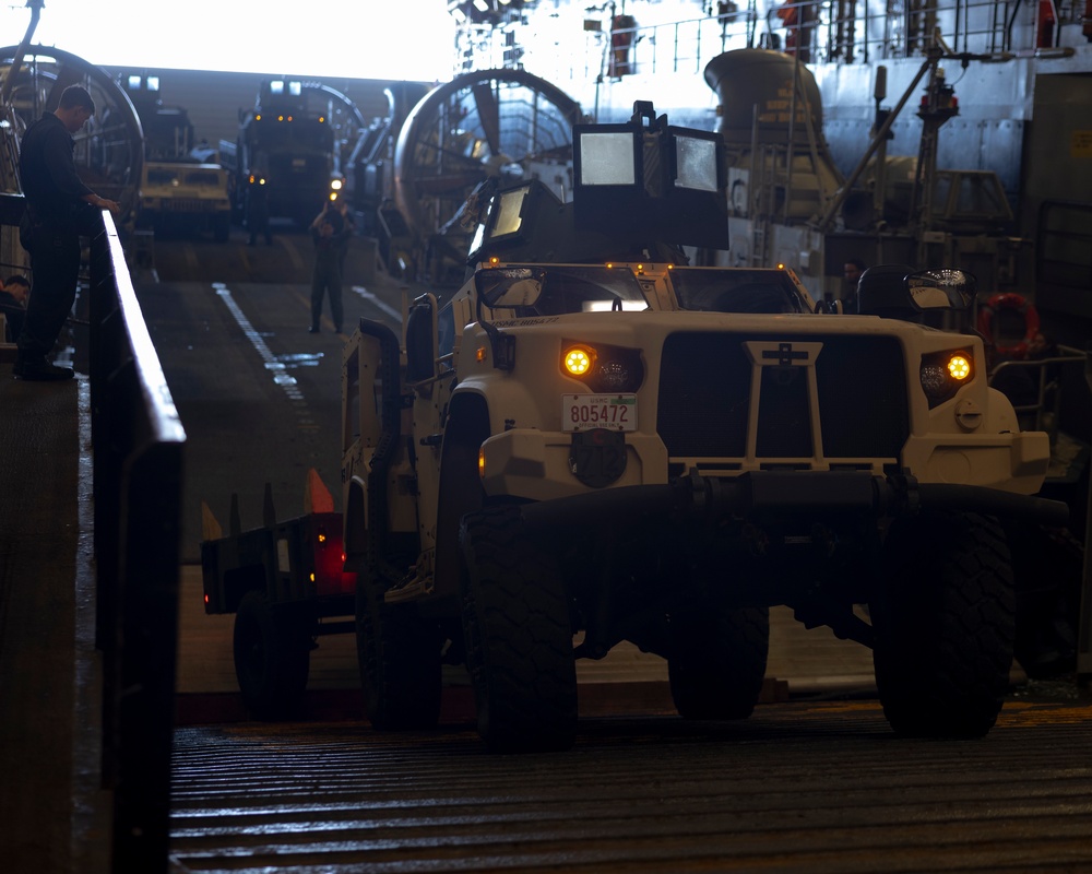 LCAC Operations Aboard USS New Orleans