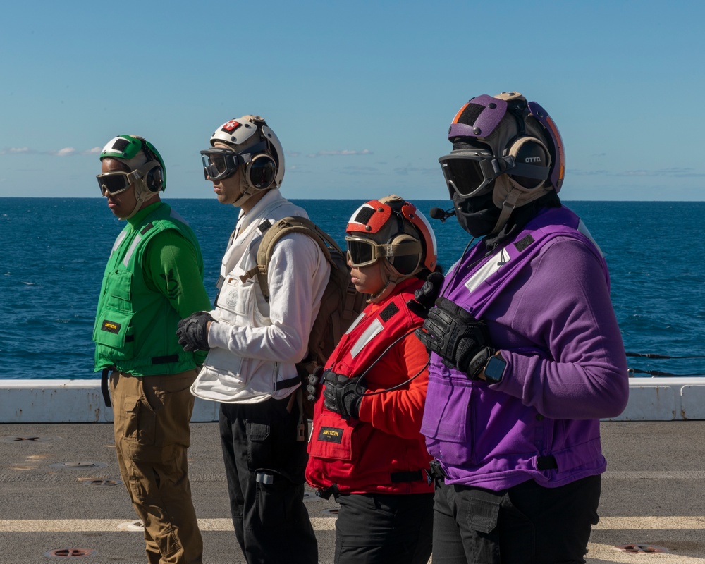 Flight Operations Aboard USS New Orleans