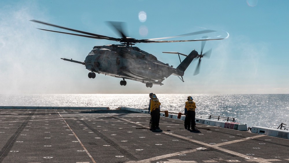 Flight Operations Aboard USS New Orleans