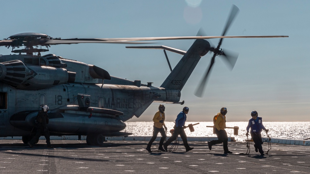 Flight Operations Aboard USS New Orleans