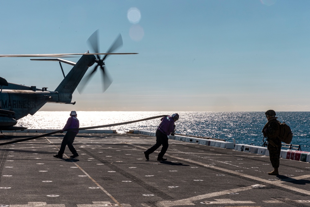 Flight Operations Aboard USS New Orleans