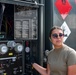 Senior Airman Isabella Davenport fuels a C-17 Globemaster III at exercise Air Defender 2023