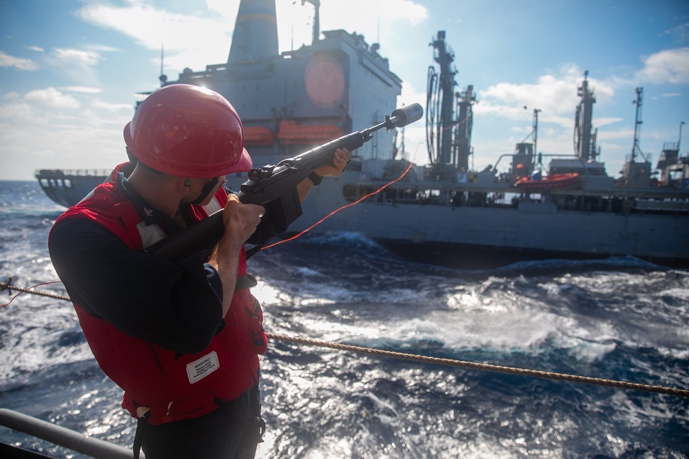 USS Antietam (CG 54) RAS with USNS Rappahannock (T-AO 204)