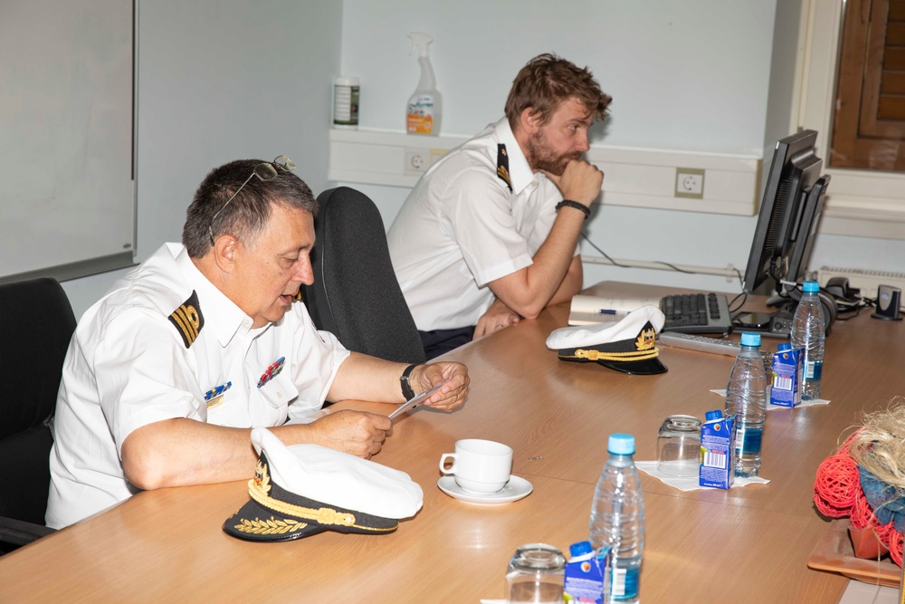 USS Normandy Conducts Office Calls in Koper, Slovenia