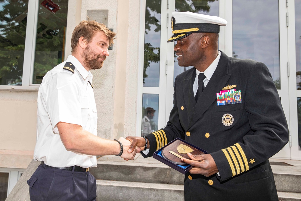 USS Normandy Conducts Office Calls in Koper, Slovenia