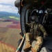 Soldiers fly in UH-60 Blackhawk in Hawaii