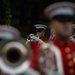 Marines with “The Commandant’s Own,” U.S. Marine Drum &amp; Bugle Corps, perform at the Beanpot Invitational in Lynn, Ma.