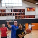 USS Oscar Austin Sailors Play Basketball Against Local High School Alumni