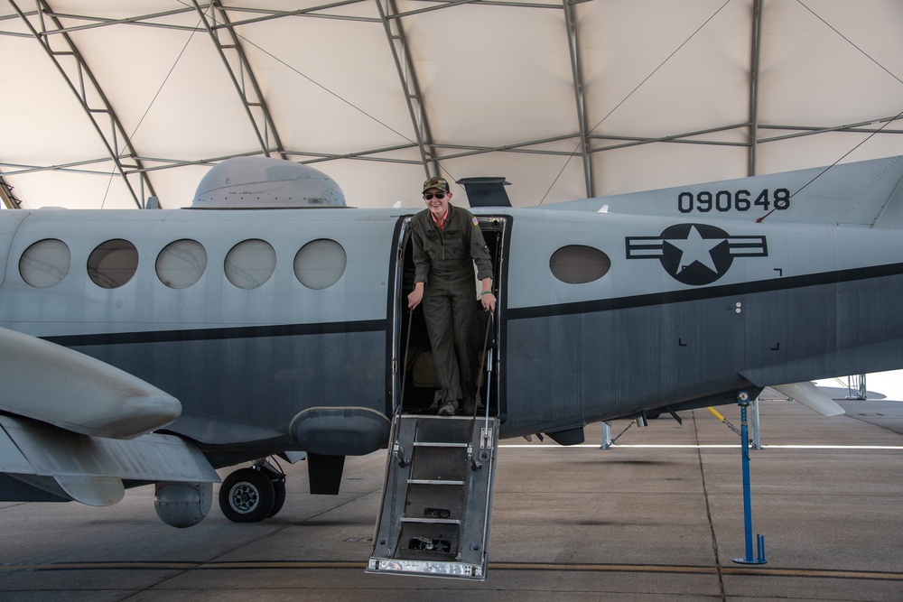 Young aviator joins the 185th SOS as pilot for a day