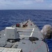 Arleigh Burke-class guided-missile destroyer USS Ralph Johnson (DDG 114) conducts a live fire exercise in the Philippine Sea, July 1.