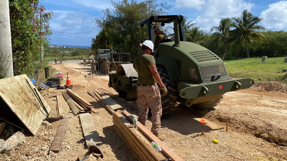 NMCB 3 DET Tinian roadwork