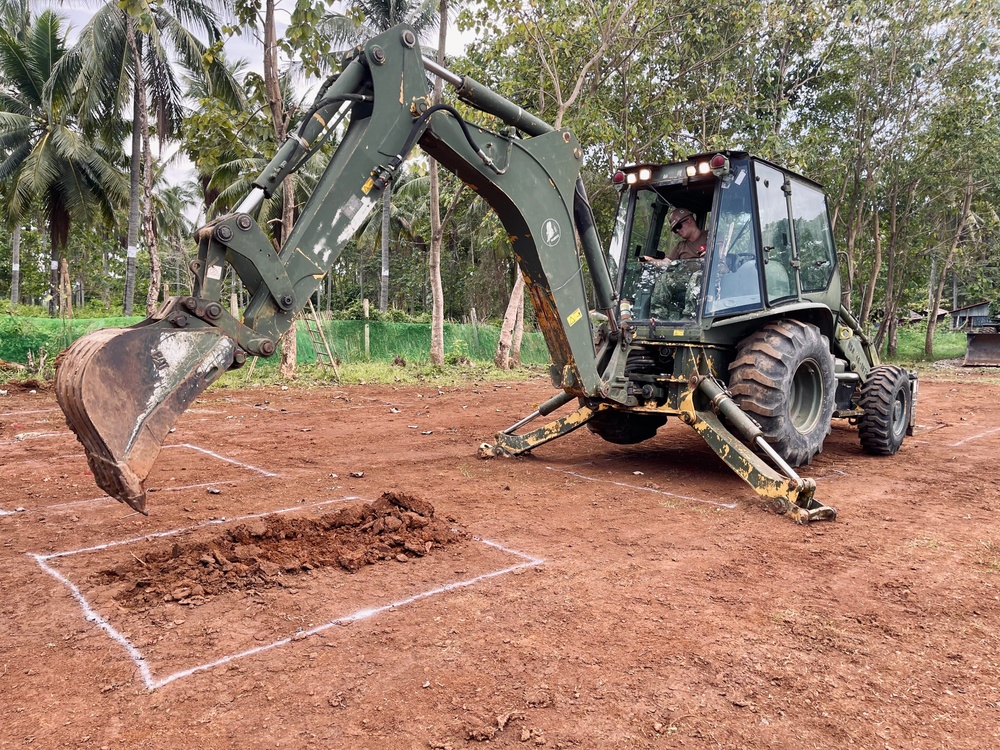 Seabees build a schoolhouse in Palawan,PI, (NMCB-3)