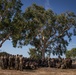 I MEF (Forward) Commander and Sergeant Major speak to Marines forward deployed