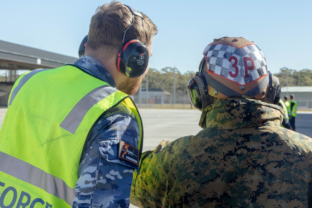 U.S Marines and Australian Airmen Catch and Refuel F-35s Together