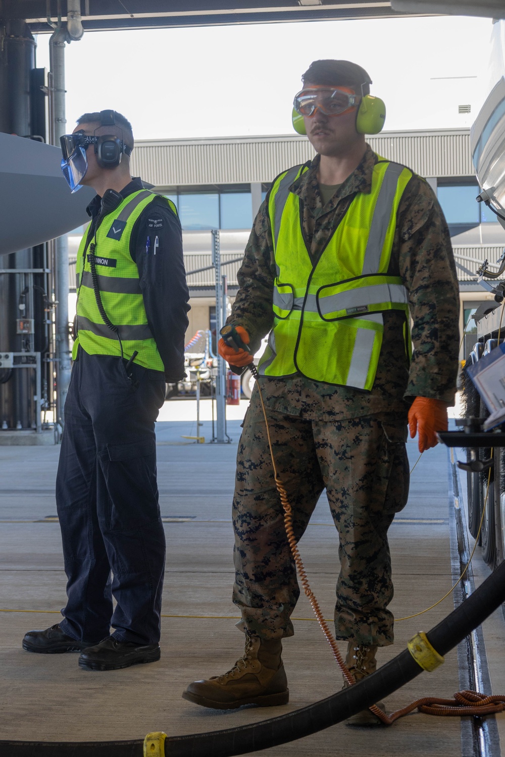 U.S. Marines and Australian Airmen Catch and Refuel F-35s Together
