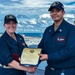 USS Rafael Peralta (DDG 115) conducts a reenlistment ceremony