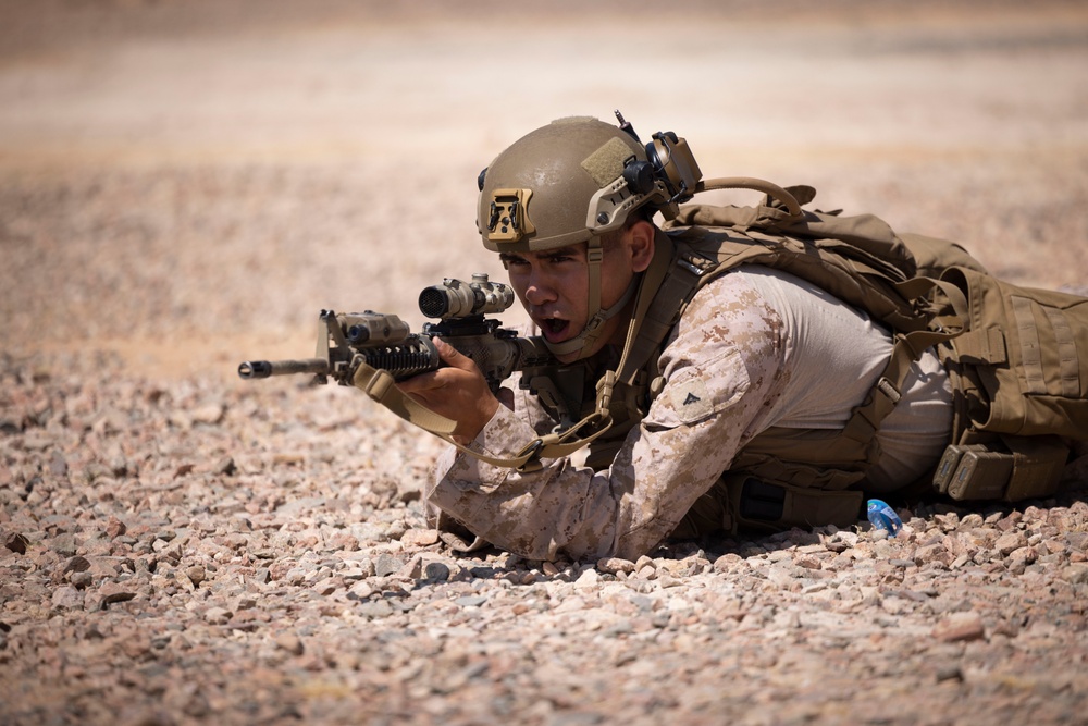 U.S. Marines conduct dry fire exercises during Intrepid Maven 23.4