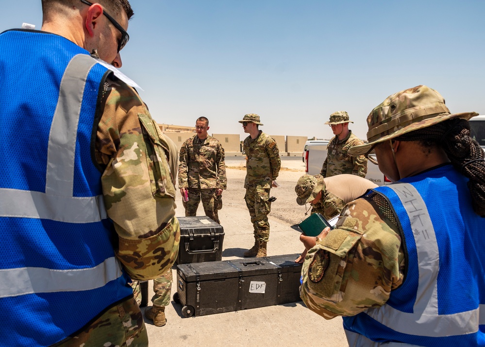 386th AEW Conducts Pallet Building Exercise