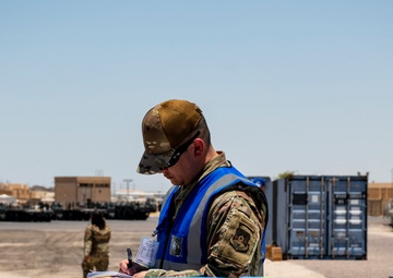 386th AEW Conducts Pallet Building Exercise