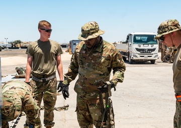 386th AEW Conducts Pallet Building Exercise