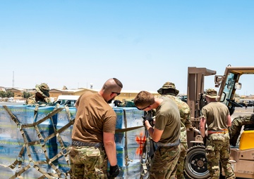 386th AEW Conducts Pallet Building Exercise