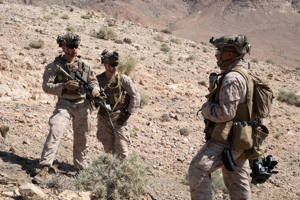 U.S. Marines conduct dry fire exercises during intrepid Maven 23.4