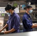 Royal New Zealand Navy Chefs Prepare Meal Aboard U.S. Coast Guard Cutter Stratton