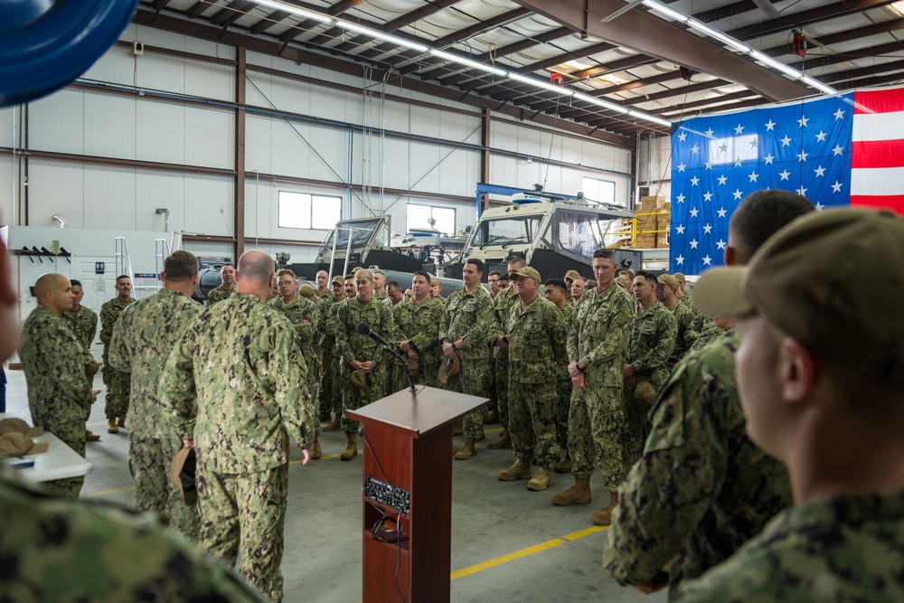 Port Security Unit 312 holds all-hands prior to Talisman Sabre 2023