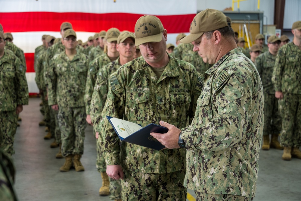 Port Security Unit 312 holds all-hands prior to Talisman Sabre 2023